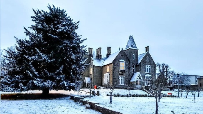Beautiful to see our campus blanketed with snow yesterday圖片